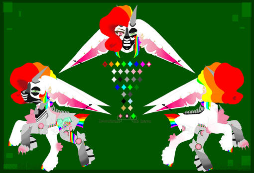 Double-Sided Feral Ref Sheet + Additional Headshot